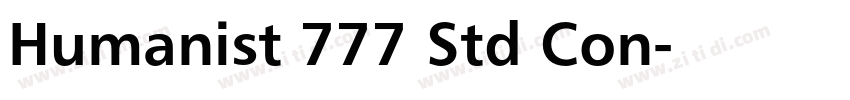 Humanist 777 Std Con字体转换 Humanist 777 Std Con字体转换